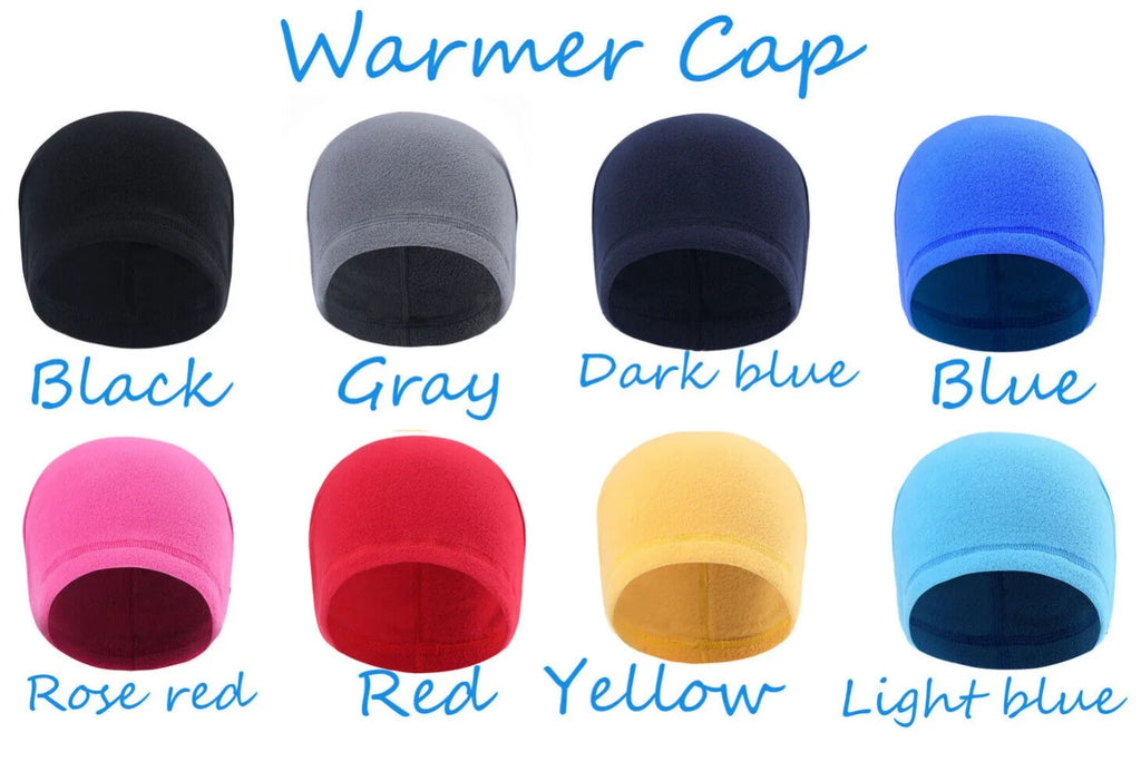 Unisex Winter Fleece Skull Cap Helmet Liner Ski Thermal Beanie Thick Windproof Watch Cap