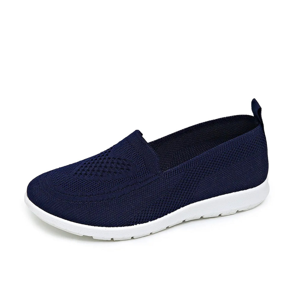 Comfortable casual women's shoes breathable fabric solid colors low-cut