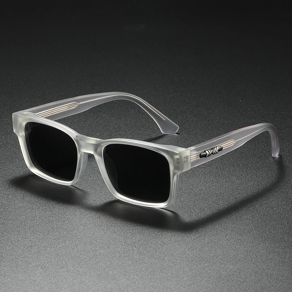 Unisex Quality Square Metal Core Polarized Sunglasses UV400