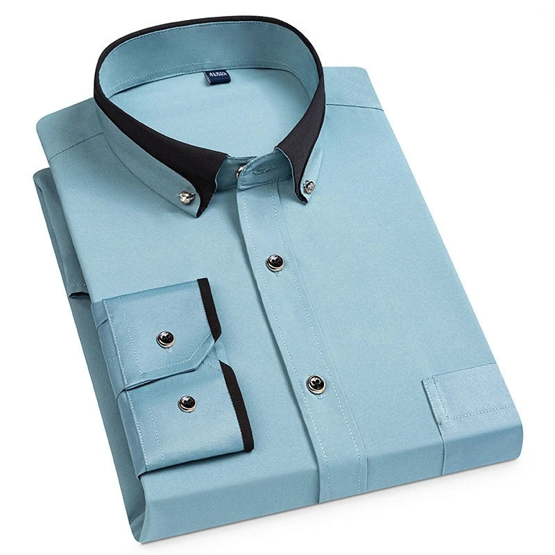 Men's Business Dress Shirts, Formal Button-Down also Anti-Wrinkle