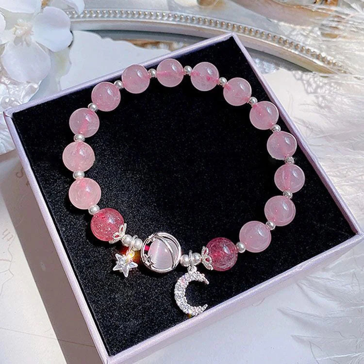 New Simple Crystal Bead Bracelet for Women and Girls