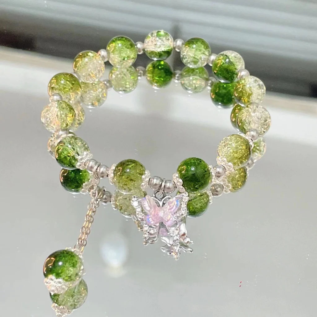 New Simple Crystal Bead Bracelet for Women and Girls
