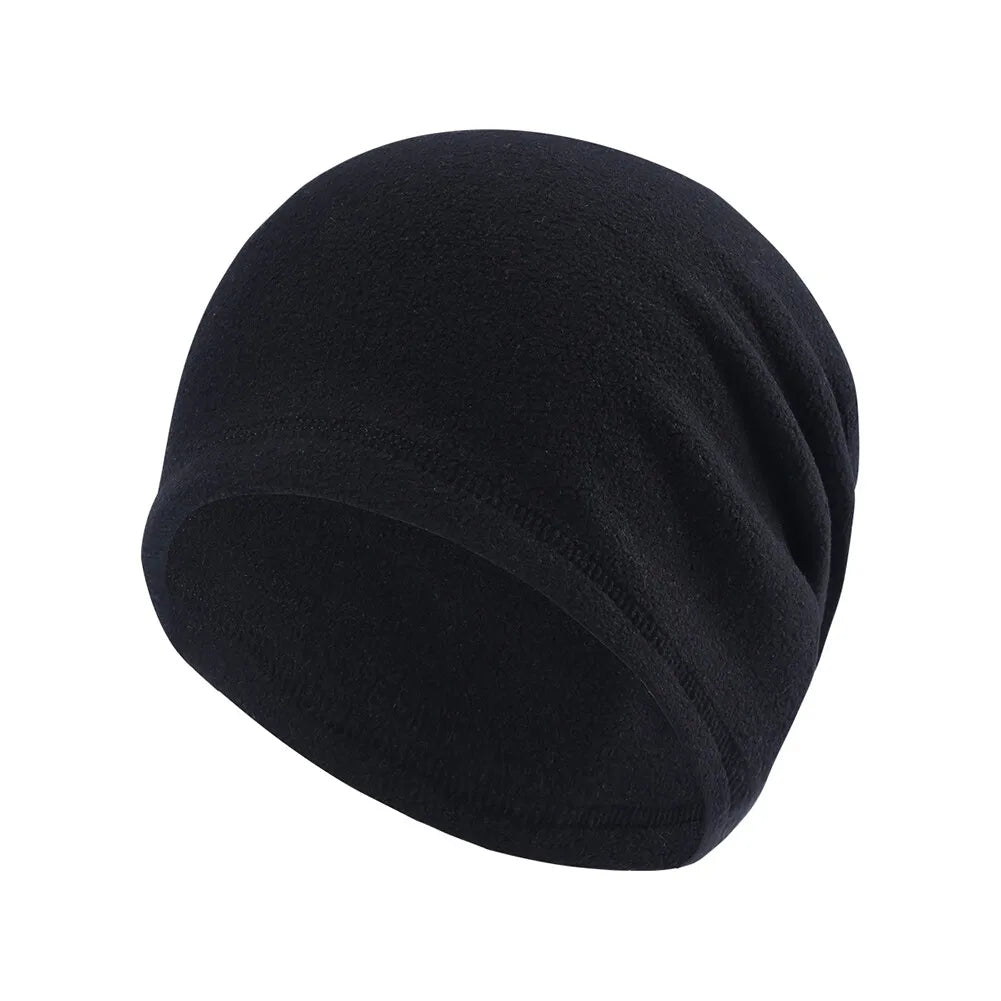 Unisex Winter Fleece Skull Cap Helmet Liner Ski Thermal Beanie Thick Windproof Watch Cap
