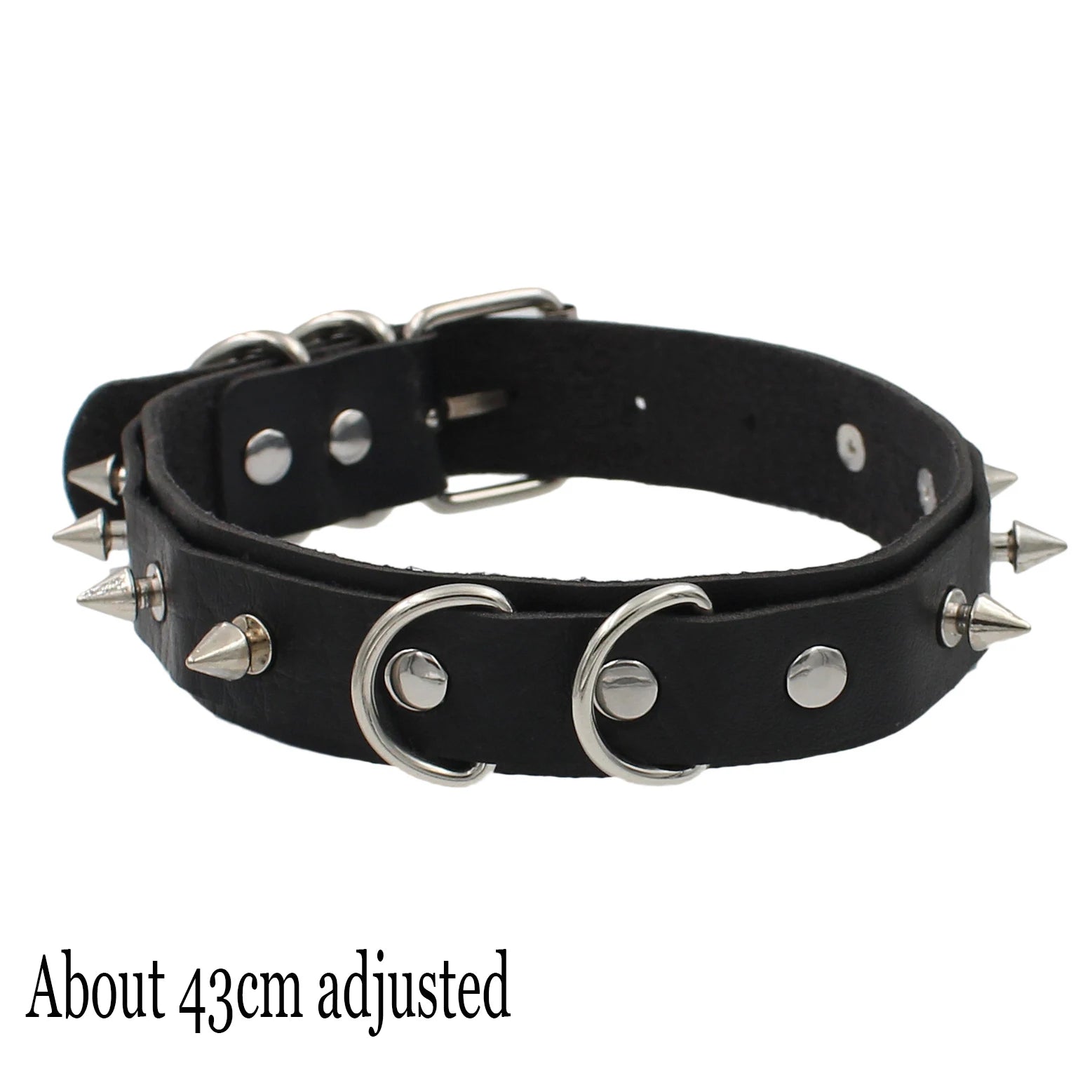 Woman Black Punk Choker Collar Necklace, Spike Chocker Gothic Cosplay Accessories