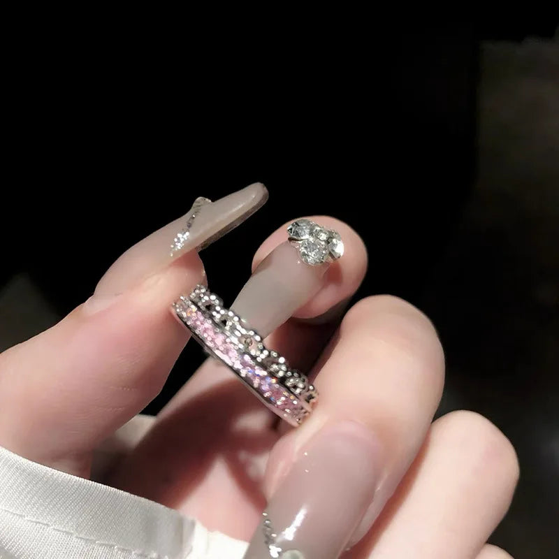 New Arrival, Romantic Lovely Pink Bowknot Design, Exquisite Jewelry Ring with Micro Bow Tie Zircon