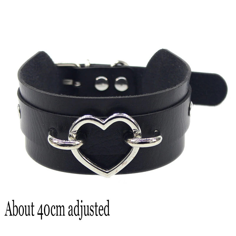 Woman Black Punk Choker Collar Necklace, Spike Chocker Gothic Cosplay Accessories