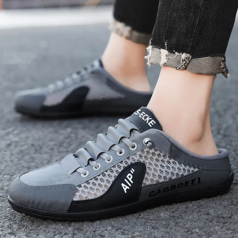 Men's Comfortable Half Support Fashionable Breathable Popular Casual Shoes Mesh Lining