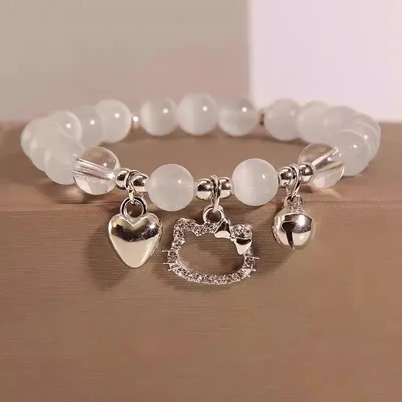 New Simple Crystal Bead Bracelet for Women and Girls
