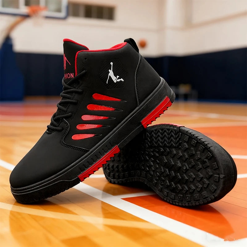 Men's Large Size Fashionable Mid-Top Versatile High-Quality Shoes