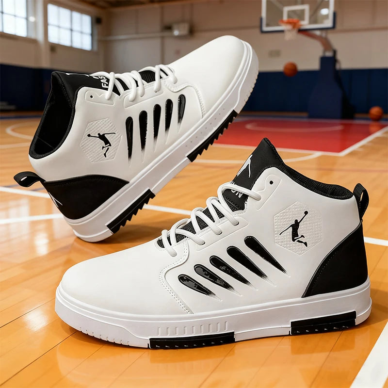 Men's Large Size Fashionable Mid-Top Versatile High-Quality Shoes