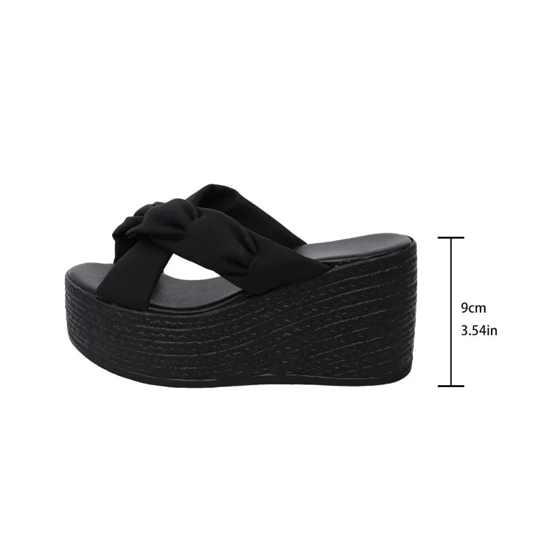 2026 New Women's Sandals Platform Wedges High Heel Peep Toe Size 35-40