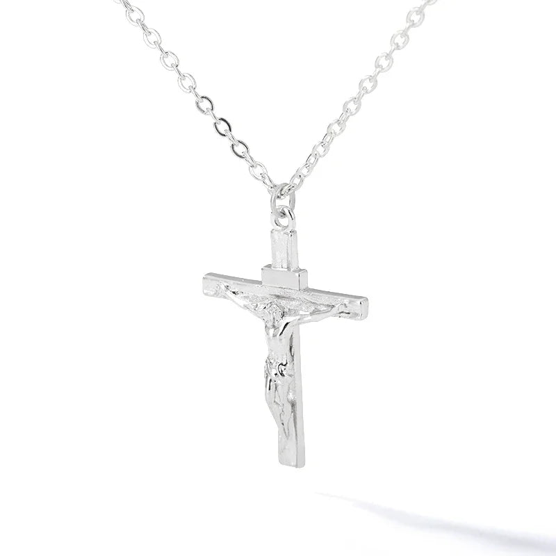 Cross Necklace for Women and Men, Stainless Steel Chains
