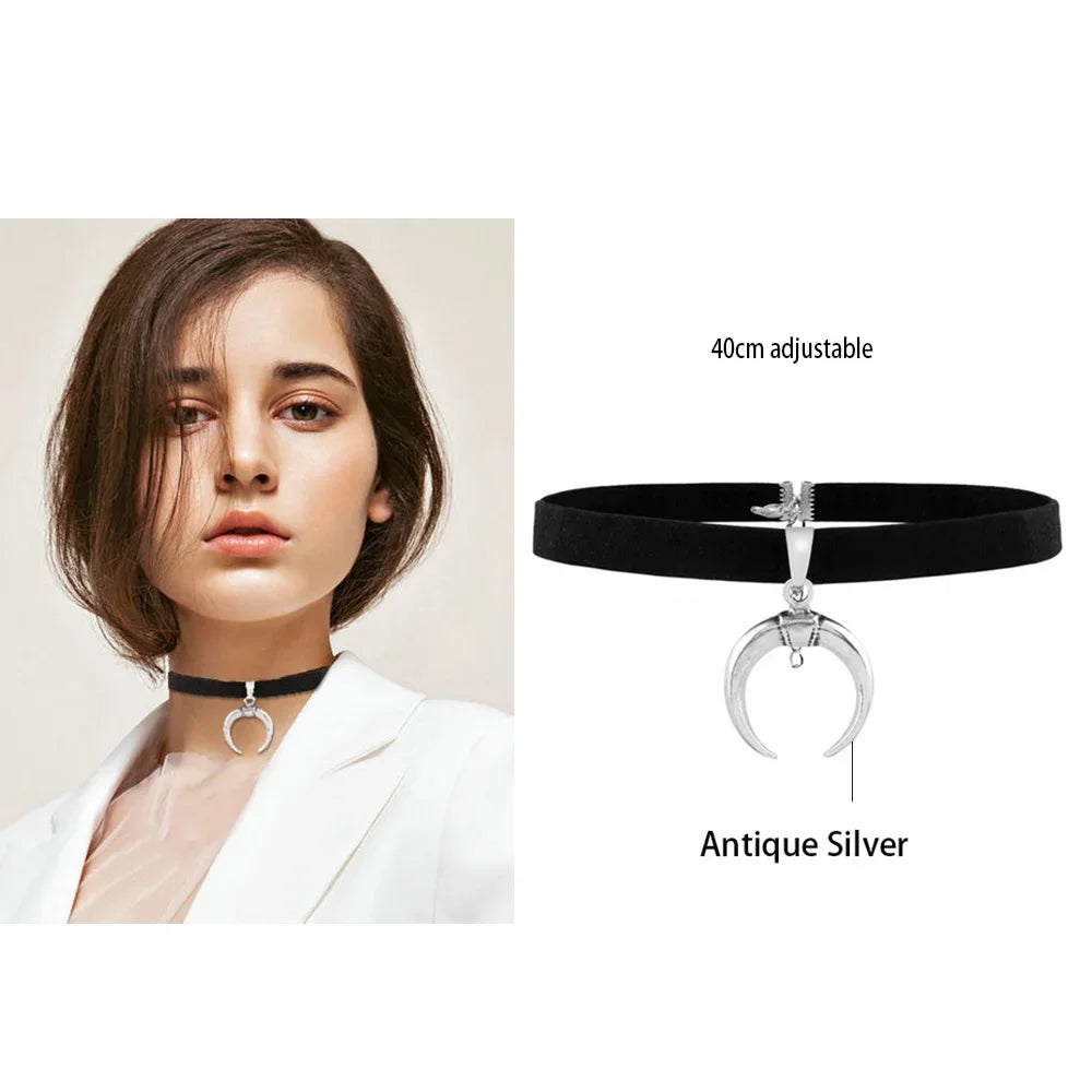 Sexy Trendy Vintage Charm Round Gothic Collar Necklaces