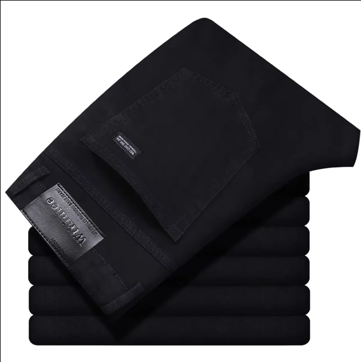 Men's Jeans Straight Stretch Fashion Classic Blue, Black, Work Denim Pants
