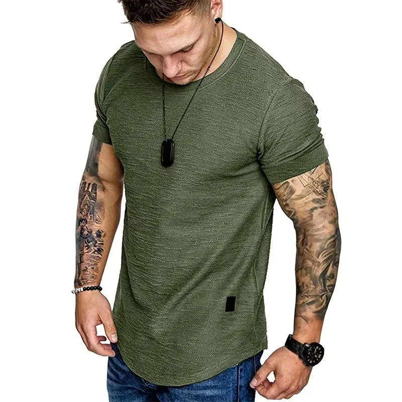 Men's Short Sleeve Crew Neck T-Shirts, Lightweight and Comfortable
