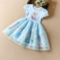 Girls Summer Fashion Elsa Princess Dress