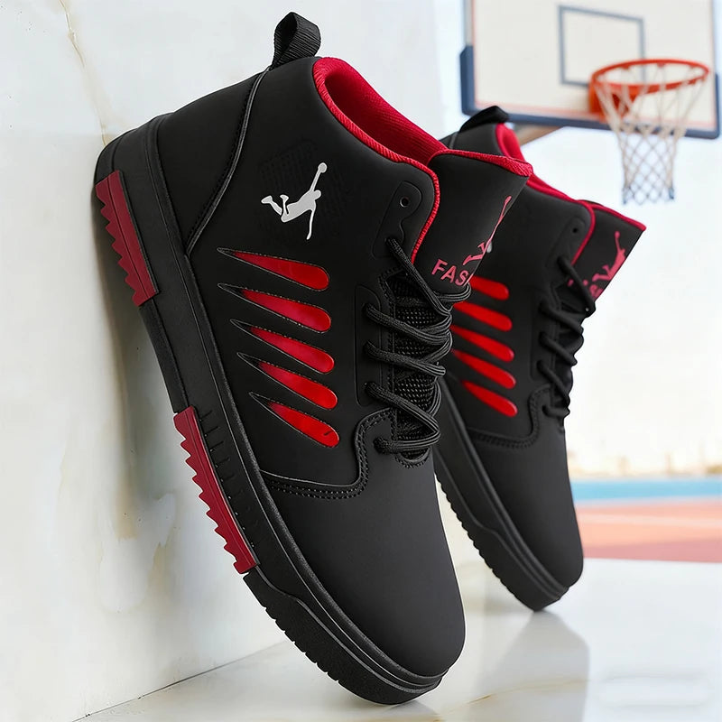 Men's Large Size Fashionable Mid-Top Versatile High-Quality Shoes