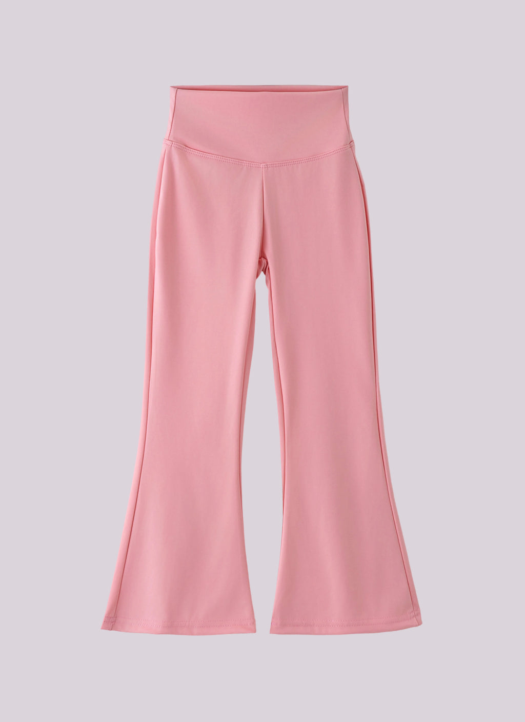 Girls Flared High Waist Yoga Leggings Teenagers Stretch Elastic Waistband