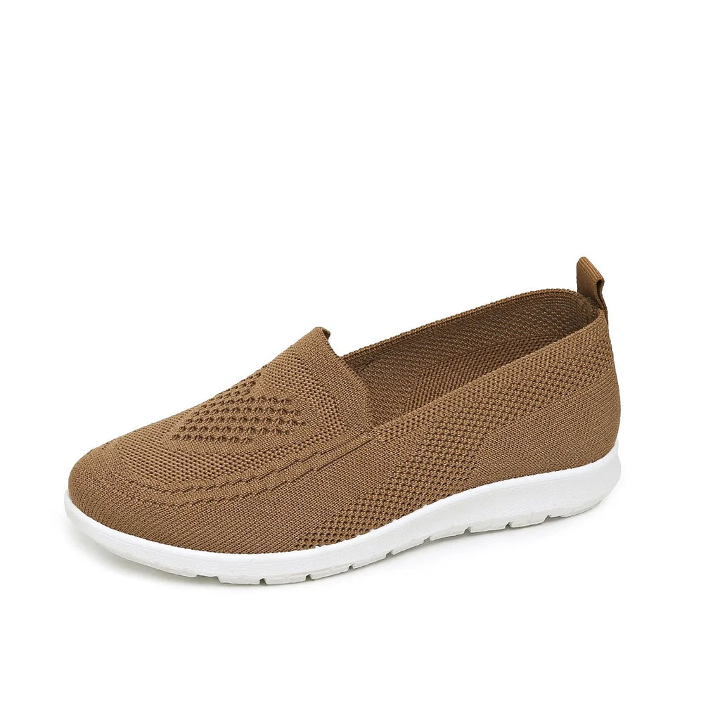 Comfortable casual women's shoes breathable fabric solid colors low-cut