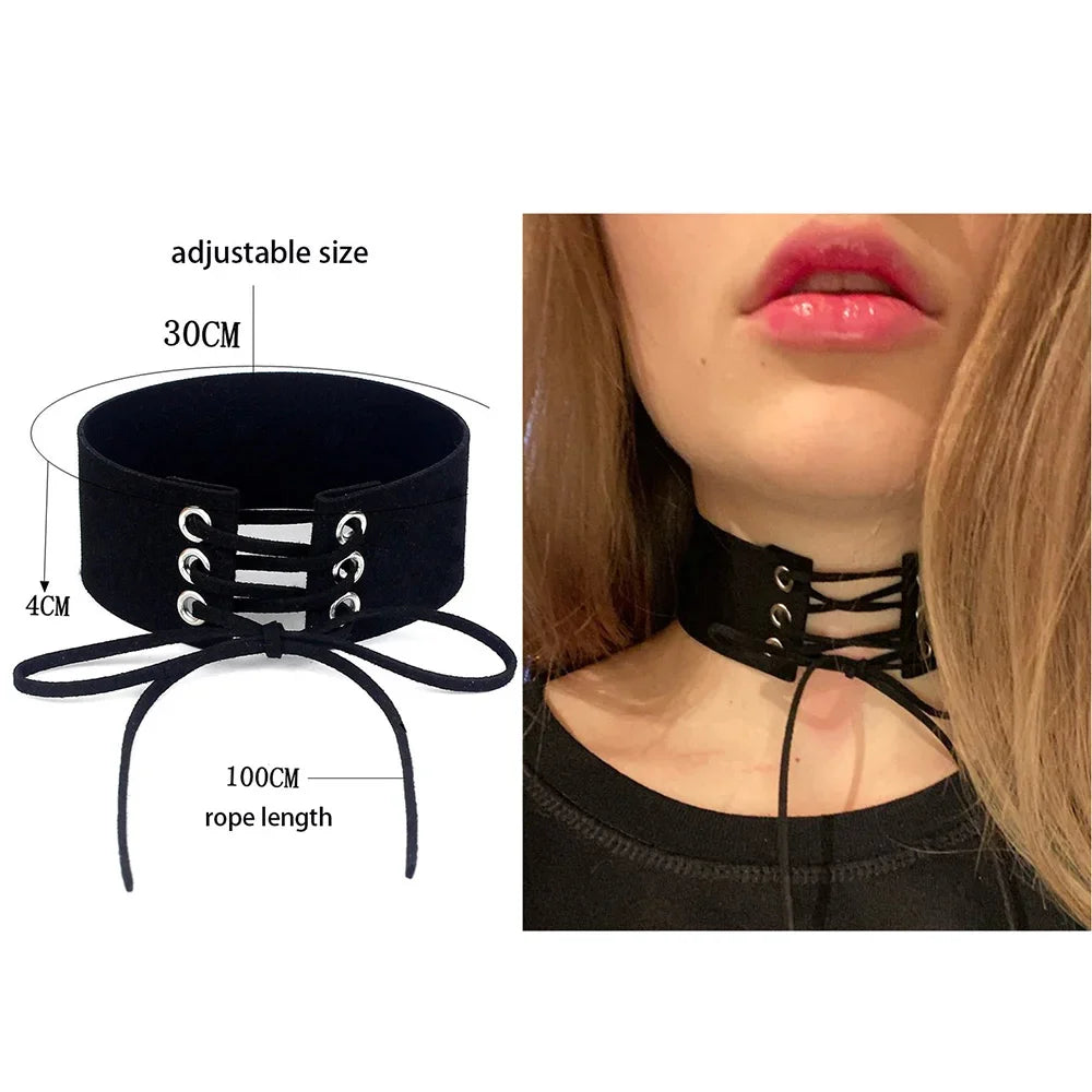 Sexy Trendy Vintage Charm Round Gothic Collar Necklaces