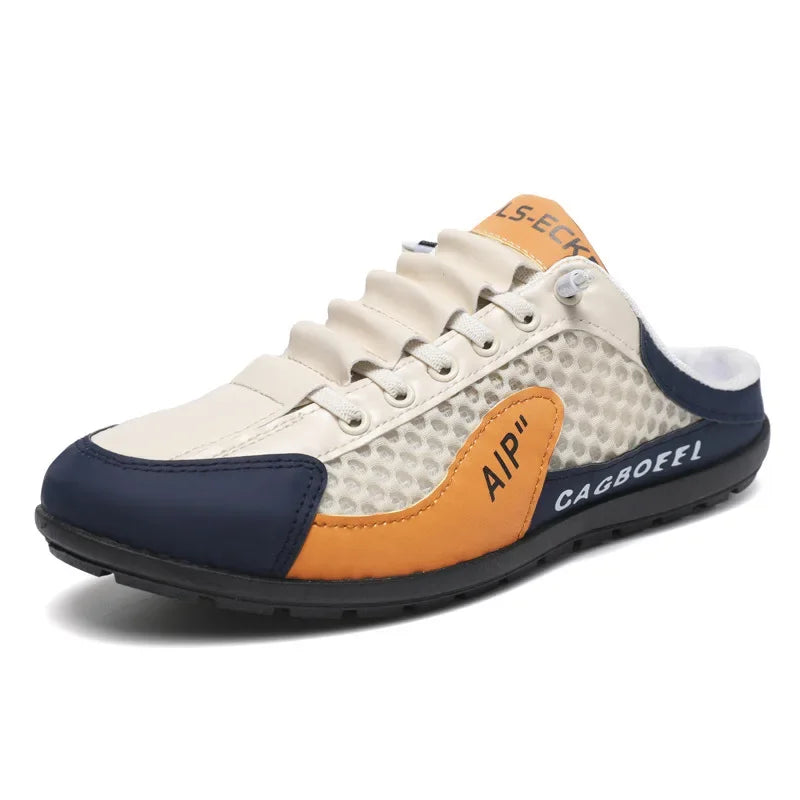 Men's Comfortable Half Support Fashionable Breathable Popular Casual Shoes Mesh Lining