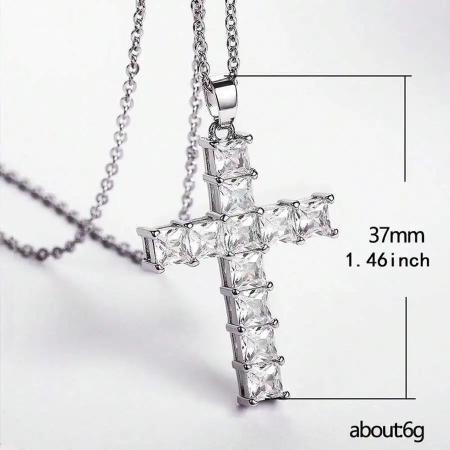 New Fashion Necklace Pendants, Multi Color Crystal Cross Pendant