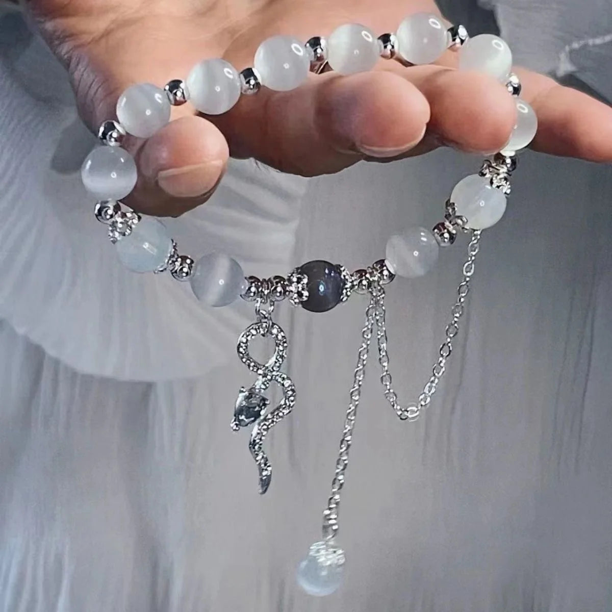 New Simple Crystal Bead Bracelet for Women and Girls