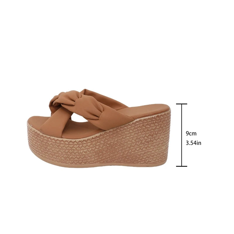 2026 New Women's Sandals Platform Wedges High Heel Peep Toe Size 35-40