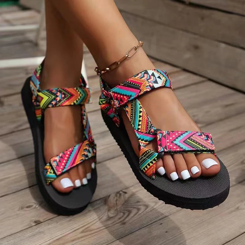 Summer Flat Women's Hemp Rope Set  Sandals